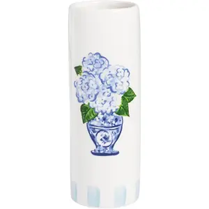 Mud Pie Ceramic Hydrangea Stem Vase