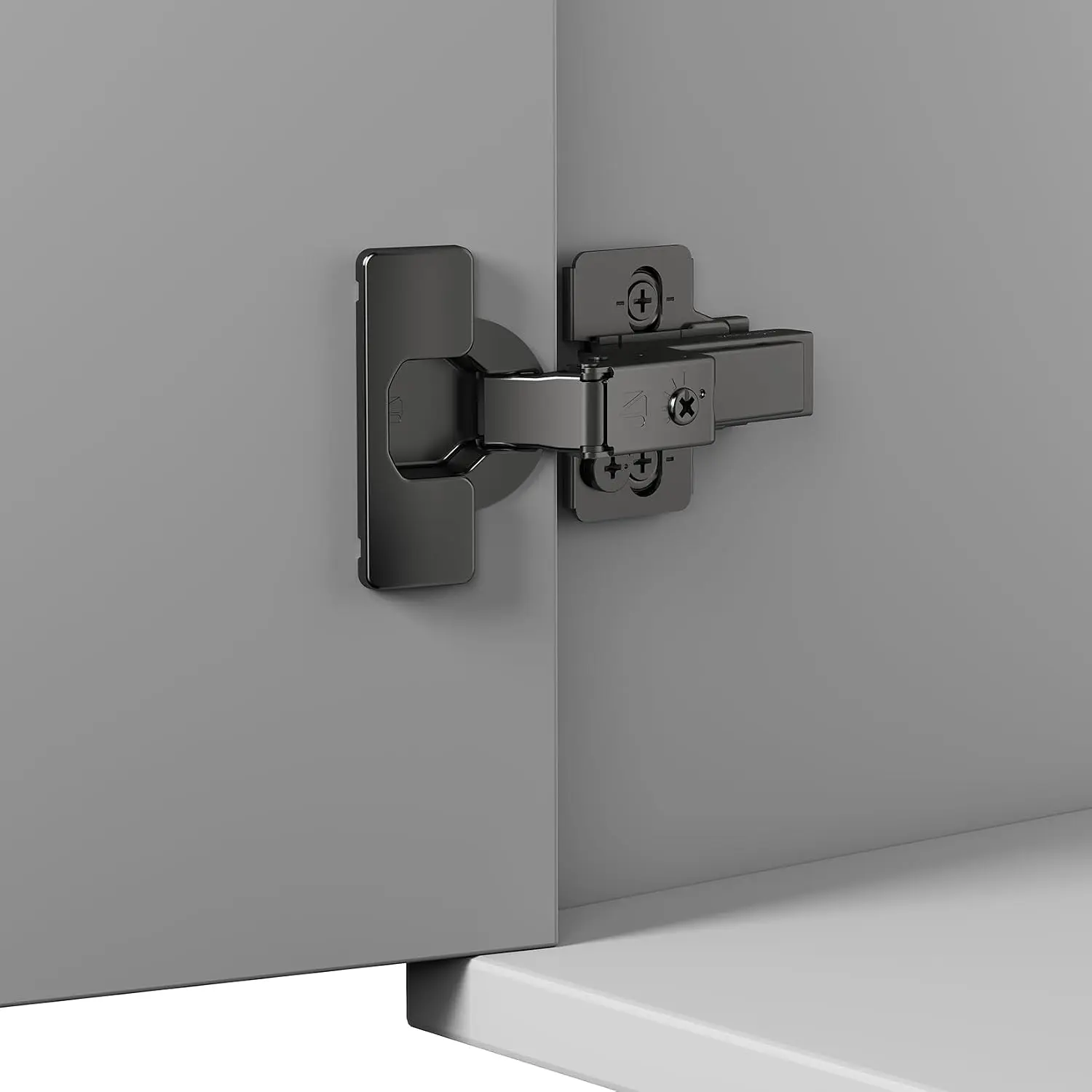 Inset Soft Close Cabinet Hinges for Kitchen Frameless Cabinets 4 Pack Self-Closing Concealed Hinge 110° 4D Adjustment Speed Control Ideal for Upgrading Cabinet Doors and Drawers