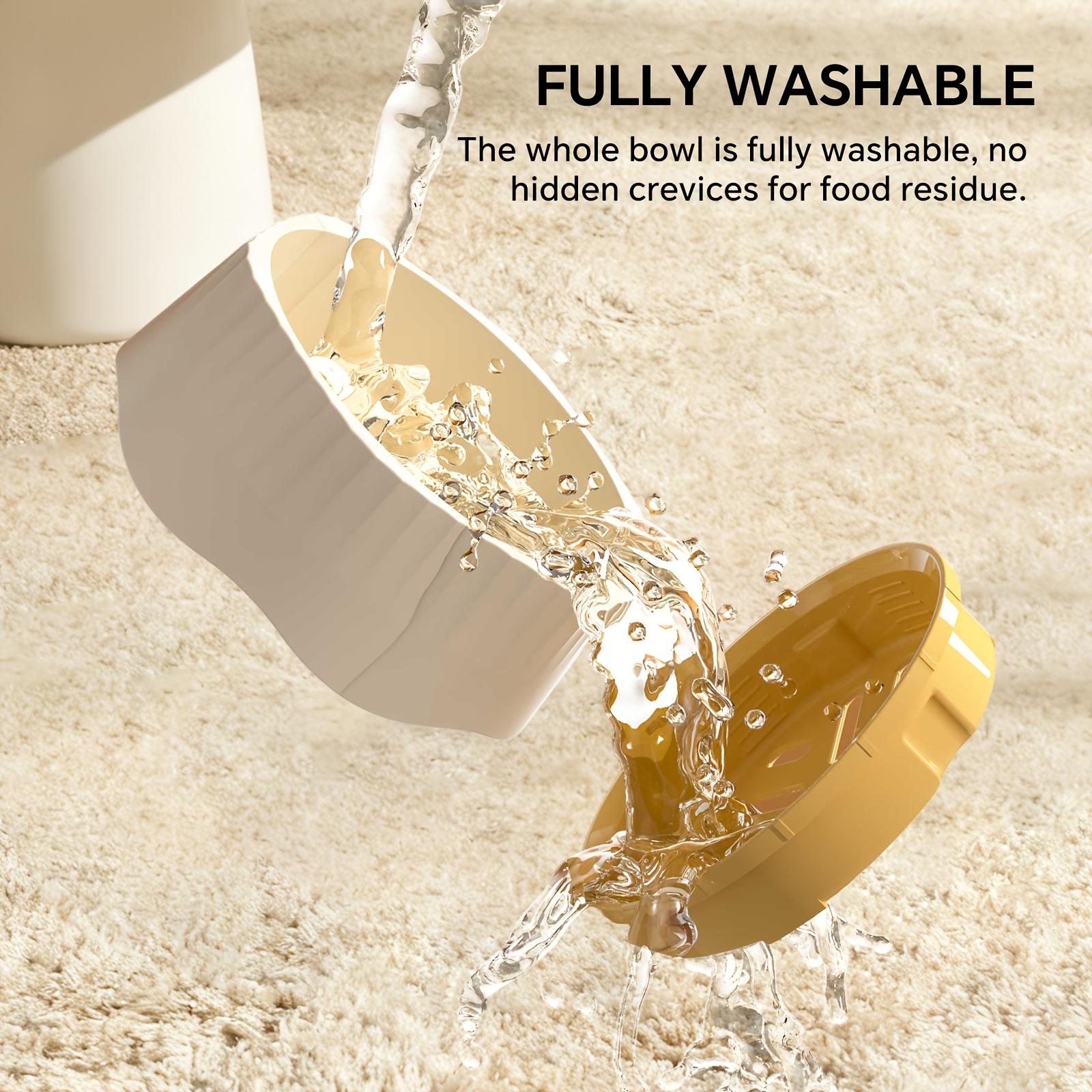 2-in-1 pet slow-eating bowl, spill-proof, suitable for cats and dogs, made of non-slip plastic material, heat-resistant, dishwasher safe - suitable for 1-3 cups of food, treats, and water - helps relieve boredom and anxiety in dogs