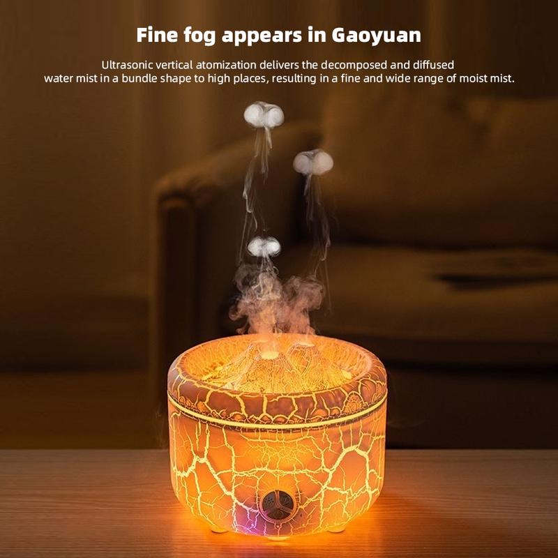 Remote Control Smart Aromatherapy Diffuser, 500 ml Large Capacity with multiColor Lights & 2 cool Mist Modes for Ultimate Relaxation, Perfect for Home and Office Use air humidifier auto-off jellyfish Aroma Diffuser shut-off operation oil therapeutic