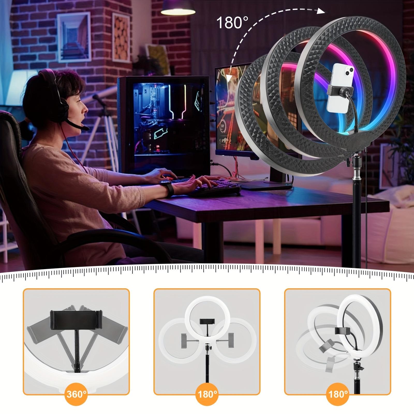 12" Selfie Ring Light With 43" Extendable Tripod Stand – Desk Selfie Light With 25 Color Modes – Upgraded 3-In-1 Dimmable Adjustable Speed Ring Light For Makeup, YouTube – Perfect For Spring, Memorial Day & Easter #TikTokShopStockUp #TikTokShopMothersDay