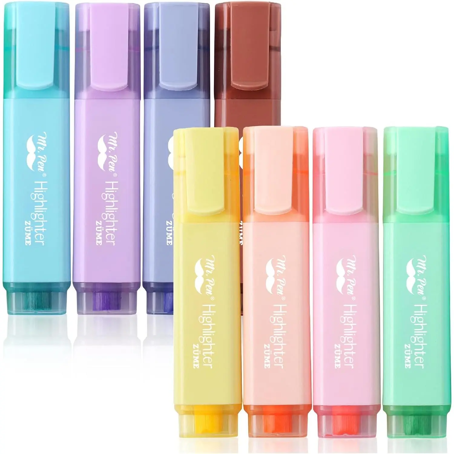 - Pastel Highlighters, 8 Pack, Highlighters with Firm Chisel Tip | Quick Dry & , No Bleed  Standard Paper, Ideal for Highlighting, Underlining, Journaling & Coloring