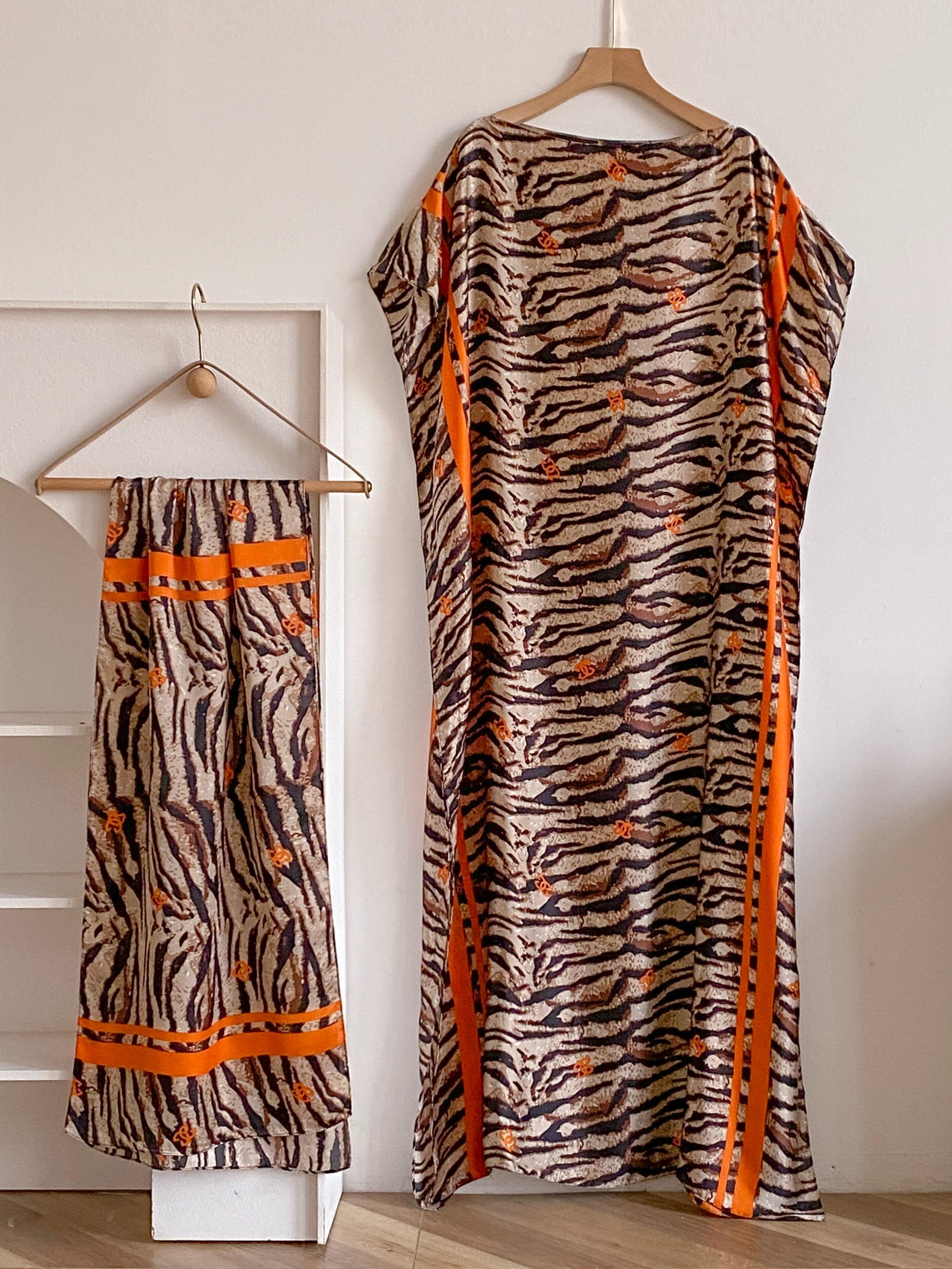 Women's Random Leopard Print Long Sleeve Open Front Shawls & Scarf Set, Casual Shawl & Scarf Set for Beach Vacation, Fashion Accessories for Women, Beach Cover Up