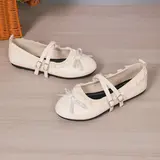 Sweet Retro Vintage Lace-Trim Classic Mary Jane Style Women's Shoes, Soft Rubber Sole Comfortable Flats, Round Toe Bow Design, Versatile Low-Top Footwear #GLOBAL PICKS