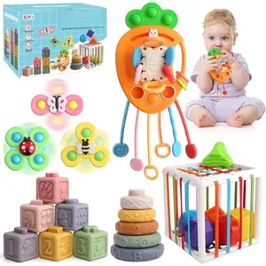 Montessori Toy Set  Toddler Aged 6+ Month -Sensory Fine Motor Skill Learning Toys  Baby Boys Girls. Easter Basket Stuffers Valentine's Day Gift  1 2 Years Old
