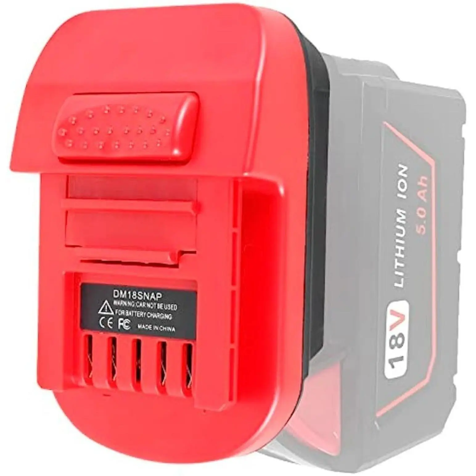 DM18SNAP Battery Adapter for Dewalt 20V for Milwaukee 18v Battery Converter to for Snap-on 18V Power Tool