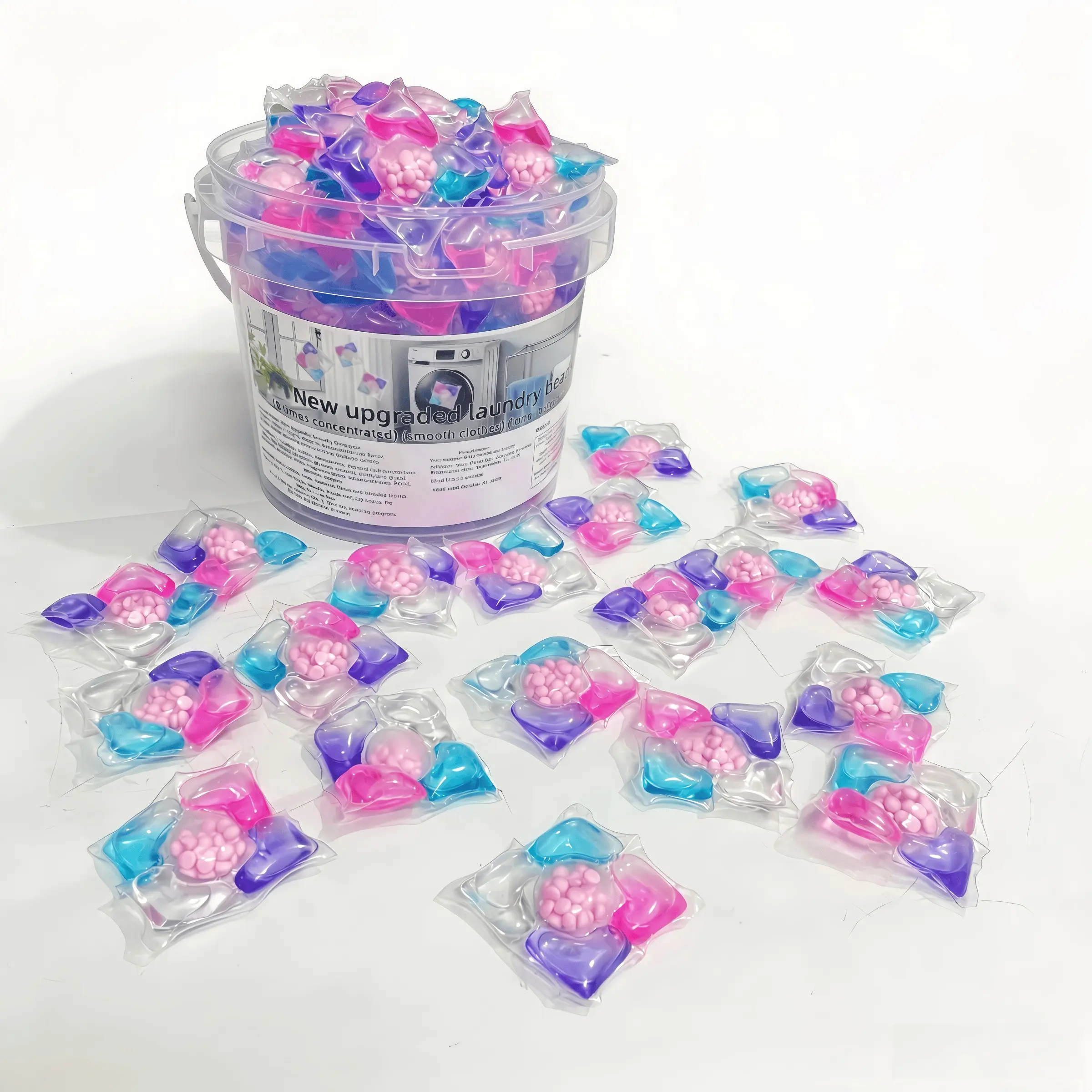 110pcs Laundry Detergent Pods, Five-In-One Long-Lasting Scent, Convenient Home & Travel Cleaning Balls, Fragrant Laundry Solution