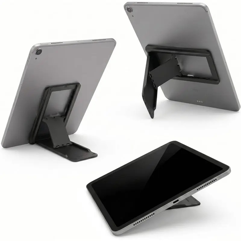 Tablet Stand with Hand Strap Universal Tablet Hand Strap Holder 360 Degree Rotating Sticky Tablets Stand Loop Fastening Handle Grip with Adjustable Length for All 7-11" Tablets