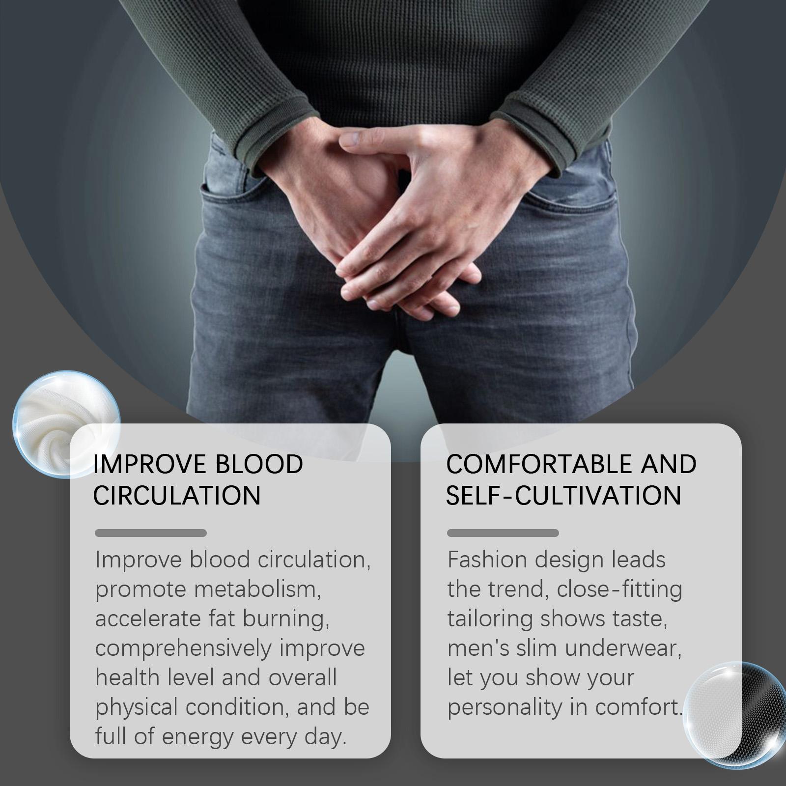 Houkea Men's Slim-Fit Underwear, Fashionable Men's Fabric Breathable Soft Comfortable Boxers Boxer Shorts Panties