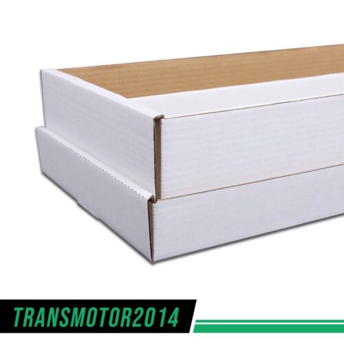 2Pcs 3000 COUNT CORRUGATED CARDBOARD BASEBALL TRADING CARD COIN SLABS STORAGE BOX NEW Upgraded Version Organizing Organizer