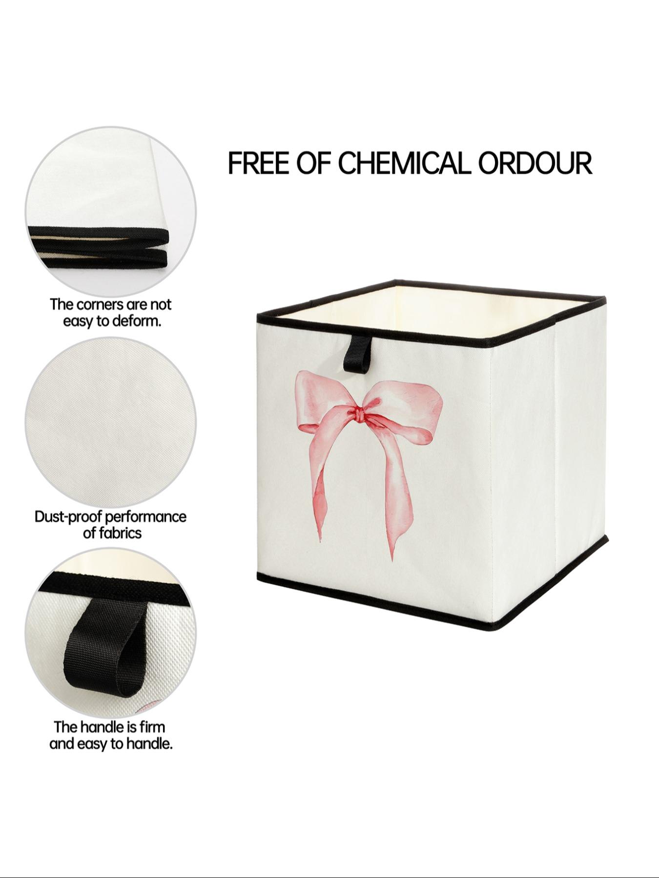 Butterfly Pattern Print Open Storage Box, Stackable Drawer Organizer, Durable Multi-Functional Design for Home Dorm Room Organization