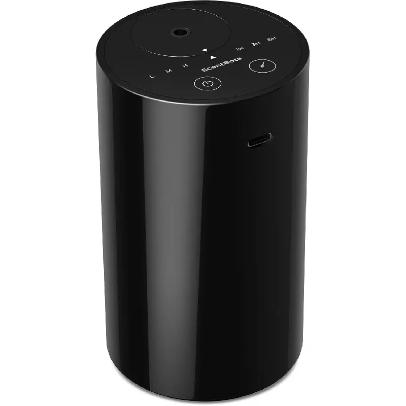Waterless Essential Oil Diffuser, Battery Operated Aromatherapy Diffuser with 20mL Capacity, Mini Portable Scent Air Diffuser, 3 Countdown Timers & Mist Levels for Home Room Car Office, ANZ Black : Health & Household