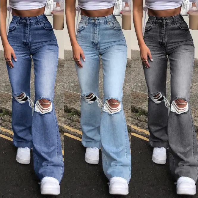 2026 Women High Waist Wide Leg Denim Jeans, Premium Loose Fit Casual Trousers, Vintage Baggy Straight Leg Stretch Denim Pants For Ladies
