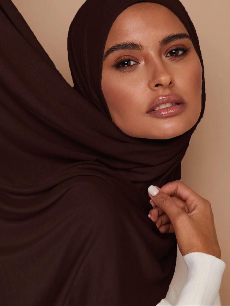 Women's Solid Color Khimar, Modest Casual Soft Comfortable Hijab for Daily Wear, Women's Islamic Clothing for All Seasons, Modesty