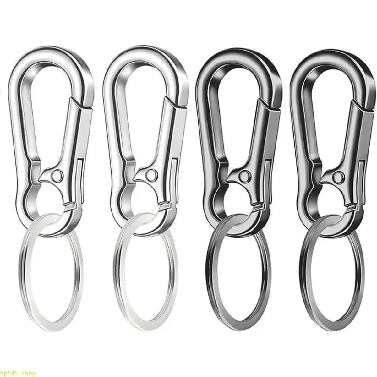 4 Pack Metal Keychains, Heavy-duty Sturdy Key Rings and Practical Key Clips, Durable Structure for Long Lasting Use, Compact Portable Key Organizers, Classic Versatile Accessories Suitable for Men, Women, Daily Use, Outdoor Activities and Bag Hanging