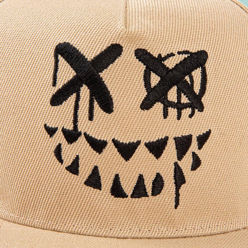 2026 New Cross-Border Hip Hop Flat Bill Baseball Cap Funny Halloween Pumpkin Ghost Devil Hat for Street Dance Outdoor
