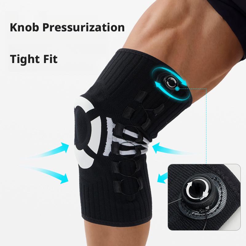 A Knee Brace That Can Be Adjusted with a Knob, Featuring Spring Support And Absorption, Designed for Outdoor And Fitness The Knees