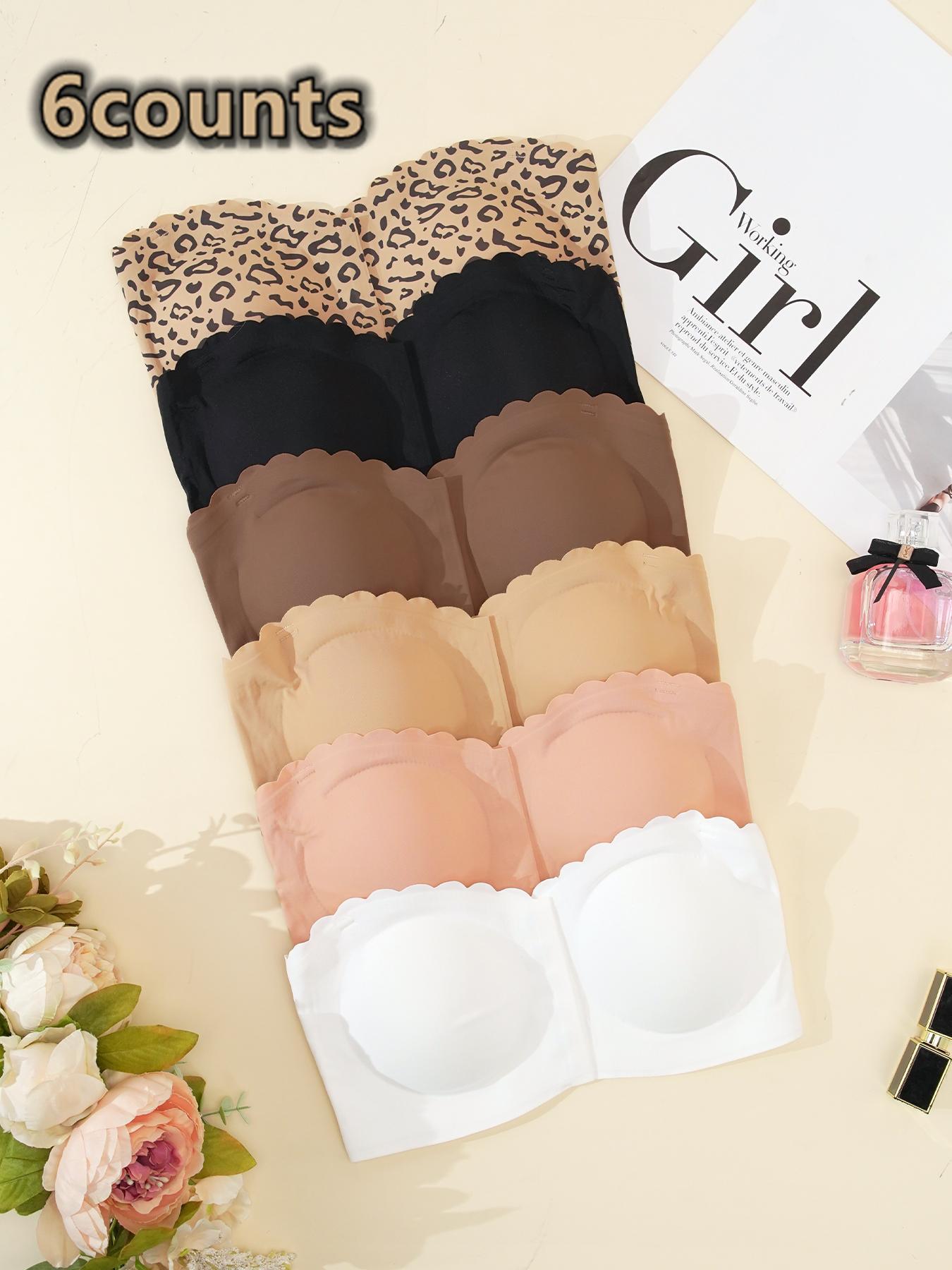 Women's Wireless Bra with Buckle Closure, Full Coverage Slim-Fitting Lined Top, Comfortable Strapless Design for All Seasons