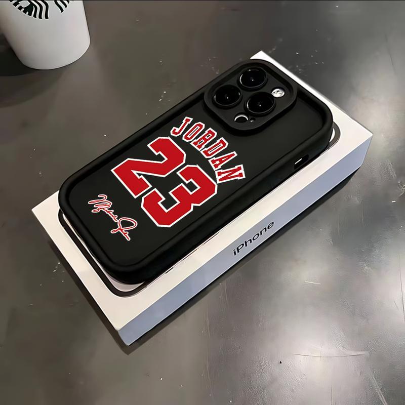 Super Star J-Jordan 23 Basketball Pattern Phone Case for IPhone17 16 15 14 13 12 11 Pro Max Luxury Shockproof Protection Smartphone Cover.QXB481