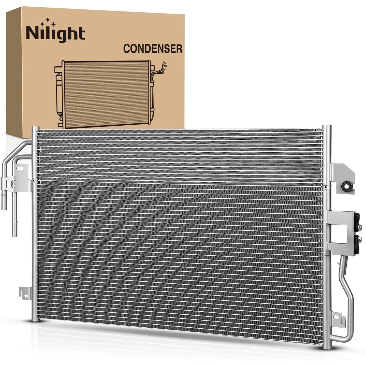 Nilight AC Condenser Compatible with Ford Escape Limited XLS XLT 2009-2012, Mazda Tribute 2009-2011, Mercury Mariner 09-11 Air Conditioning A/C Condenser Replace# 3782, 7013782, FO3030222, 9L8Z19712A fathersdaygift