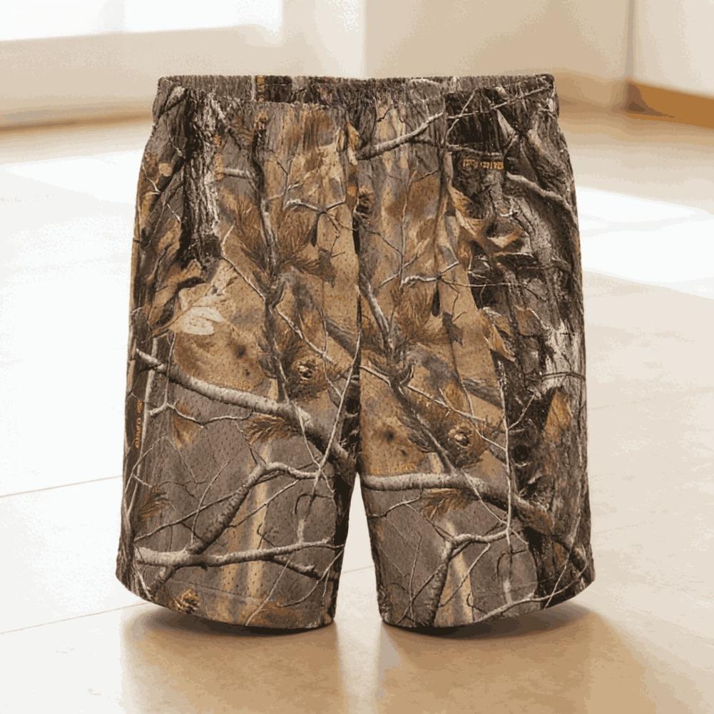 American Trendy Shorts Tree Trunk Graphics Casual Shorts Women Men Oversize Sports Trunks Street Short Pants Hawaii Beach Pants