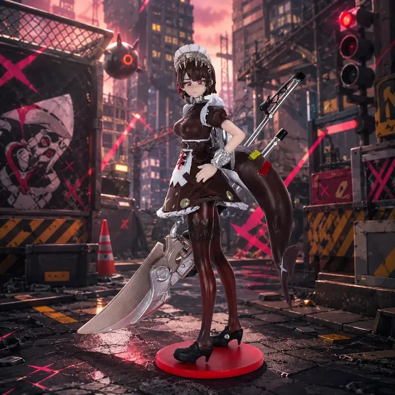 Zenless Zone Zero Ellen Joe Anime Action Figure Model Statue Desktop Ornament Collectible Small Gift Halloween Christmas Valentine's Day Gift Decoration