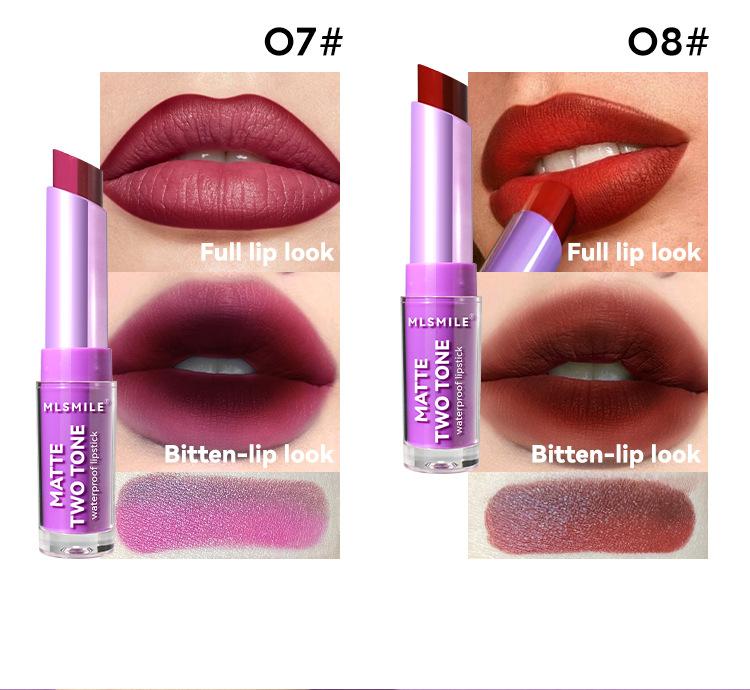 tone lipstick, shimmer and matte, moisturizing, non-transferable, lip balm, gradient gradient lip makeup lipstick