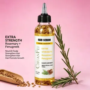 Rosemary and Fenugreek Hair Oil, Herbal Infused Hair Serum, Smooths Frizz, Softens Hair, Suitable for All Hair Types, Liquid Form