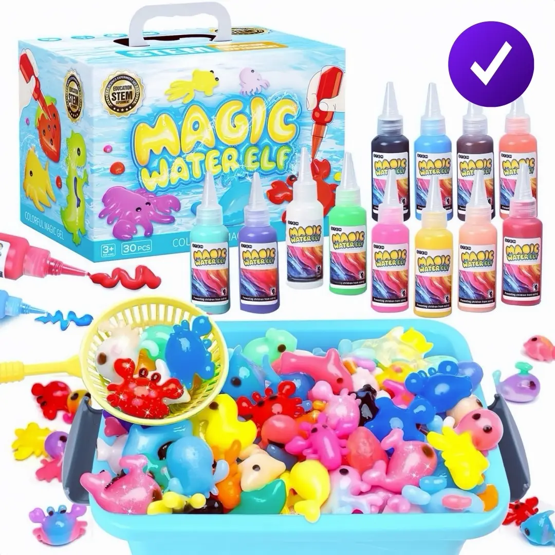 Magic Water Sprite Toy Set, Stem Learning DIY Interactive Toy, Perfect for Easter Crafts, Birthday Gifts, Christmas Gifts, Includes Box, Ages 3+