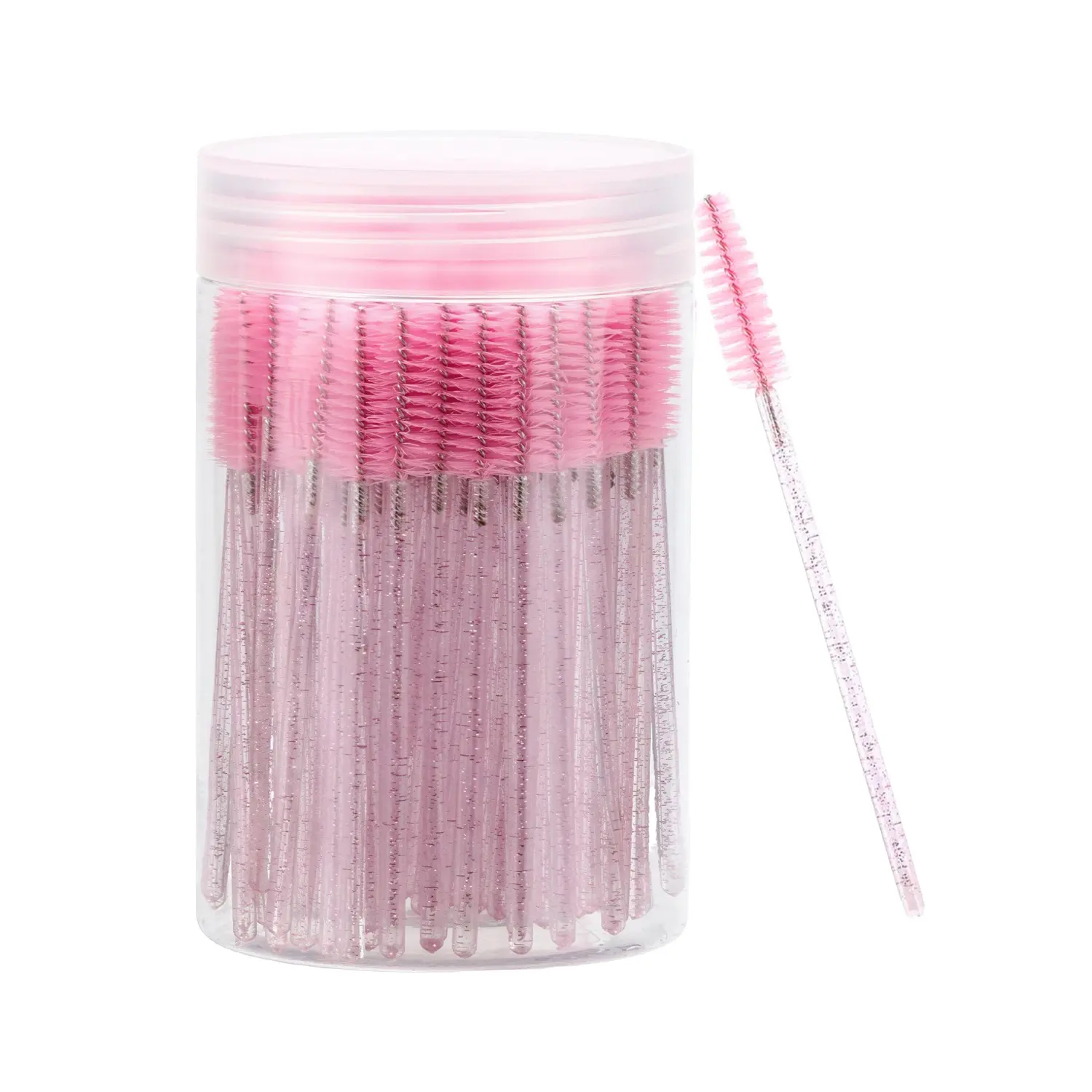 200 Pcs Disposable Mascara Wands,Lash Spoolies Crystal Eyebrow Spoolies Brush Eyelash Applicator Tool Spoolies for Eyebrow,Used for Eyelash Extension Eyebrows Cosmetics Eyelash Care Eyebrow Grooming
