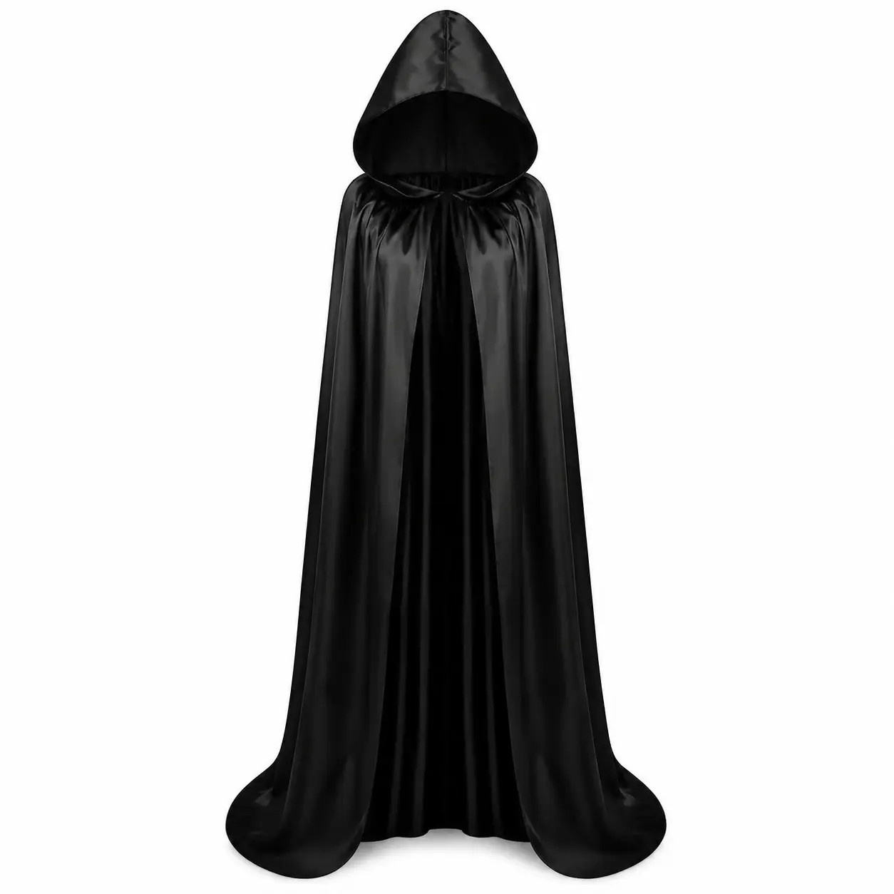 Halloween Adult Hooded Cloak, Medieval Witch Vampire Costume, Unisex Gothic Renaissance Role Play Robe, Party Halloween Cosplay