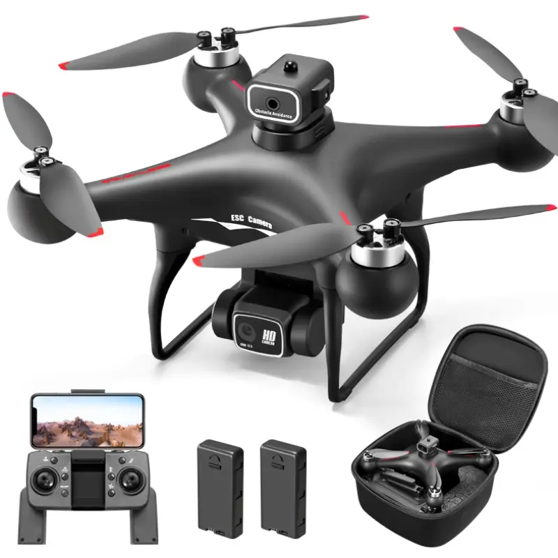 S116 RC Quadcopter Drone Toy, Dual‑Battery Powered Foldable Flight Toy For Outdoor Entertainment