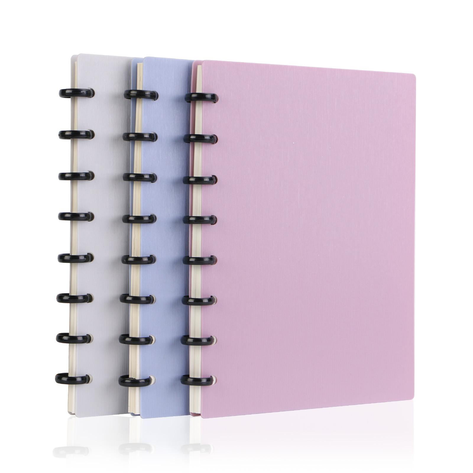 Discbound Notebook, Refillable Notebook, Durable Poly Material Cover, 60 Sheets Lined Pages, A5 Sizes - for Notes and Plans | Ideal Notebook for Students and Office Workers