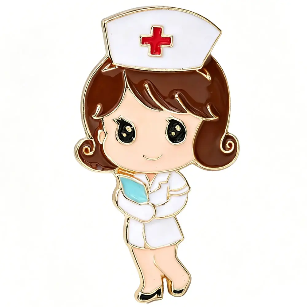 Exquisite White Angel Brooch Pin Jewelry Jackets Bags Holiday Gifts