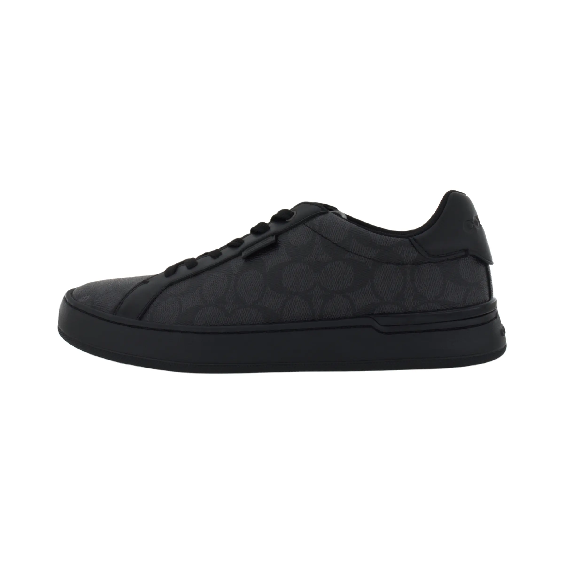 COACH Leather Lace-Up Low-Top Fashion Sneakers for Men in Black Verifiable, with credentials and supporting global authentication
