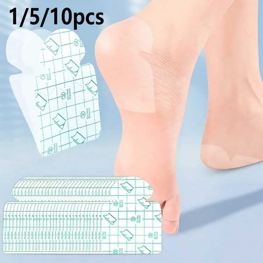 Invisible Moisturizing Heel Pads, Breathable Shock Absorbing, for Dry Cracked Heels, Soft PVC Material, No Glue Needed, Perfect Gift