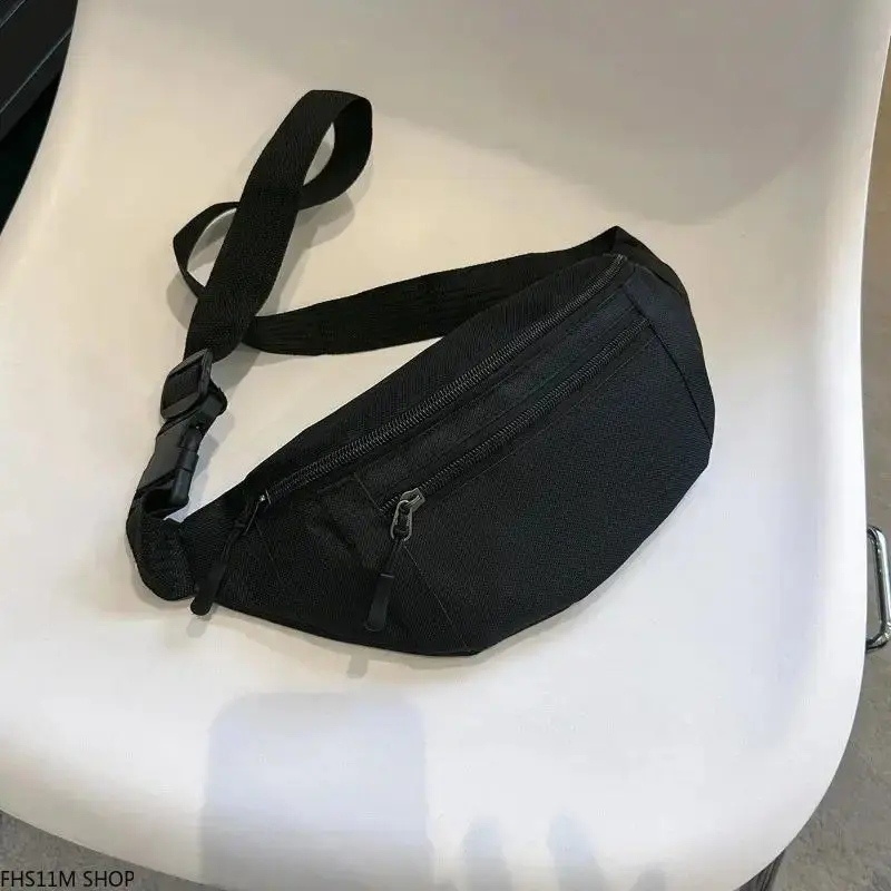 Unisex Nylon Fabric Crossbody Fanny Pack - Large Cap., Hands Free, Outdoor Waist Sling Bag for Workout Travel, 1-Piece Phone Wallet Chest Pouch, One-Piece