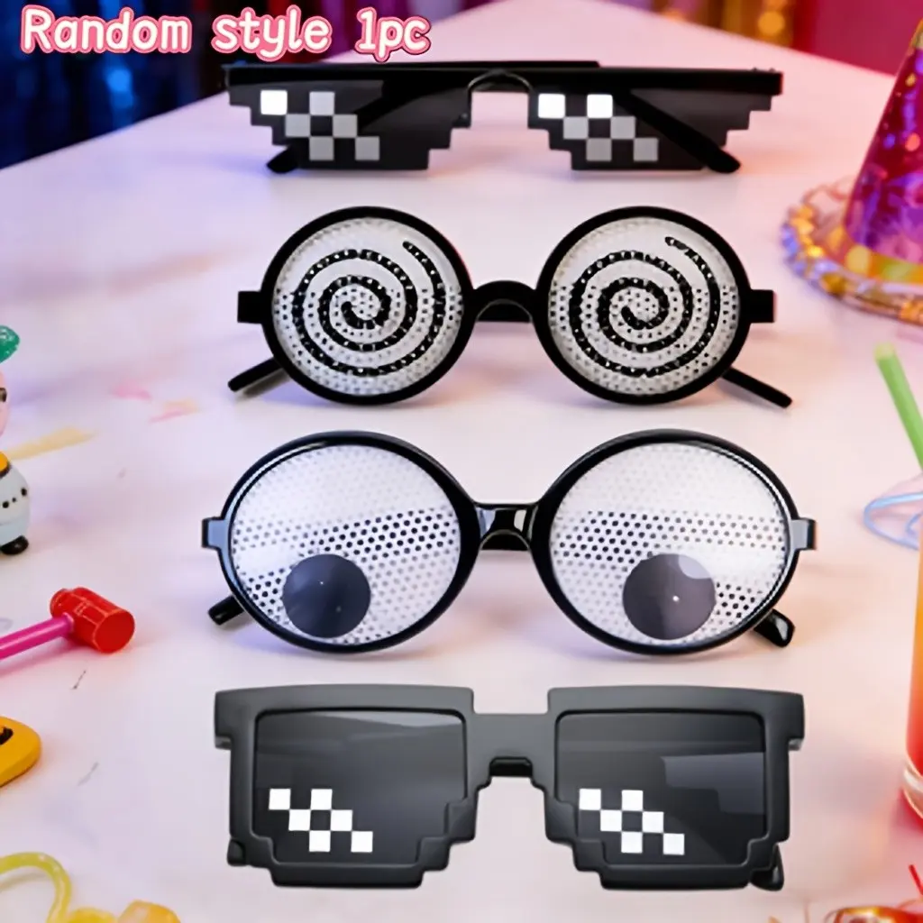 Random Style Role Play Party Glasses, Fun Prank Eyewear, Ideal Halloween Photo Props, Perfect for Parties, Dance, Stage Performances