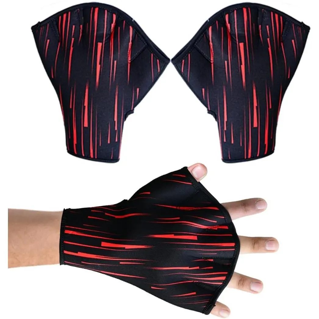Swimming Gloves Aquatic Swim Training Webbed Water Glove | For Men Women & Children