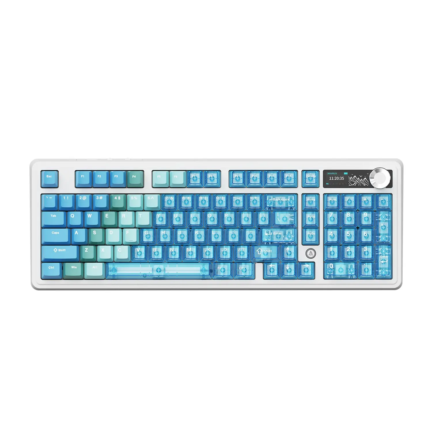 AK980 V2 PRO AJAZZ dual 8K wireless game mechanical keyboard litchi ...