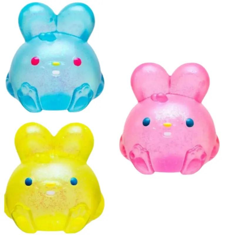 Jelly Texture Squishy Ball Soft Gel Filled Stress Relief Toy Stretchy Elastic Fidget for Anxiety Calming Sensory Toy Gift for All Ages