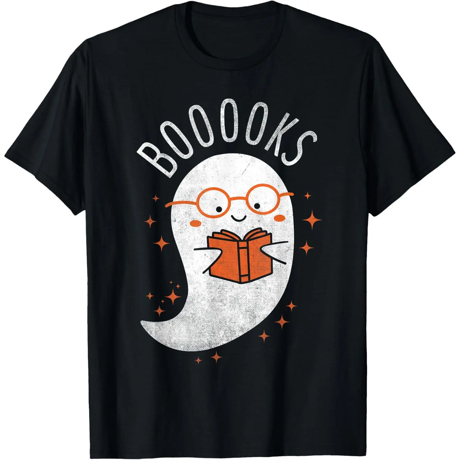 Booooks Ghost Funny Halloween Teacher Book Library Reading T-Shirt