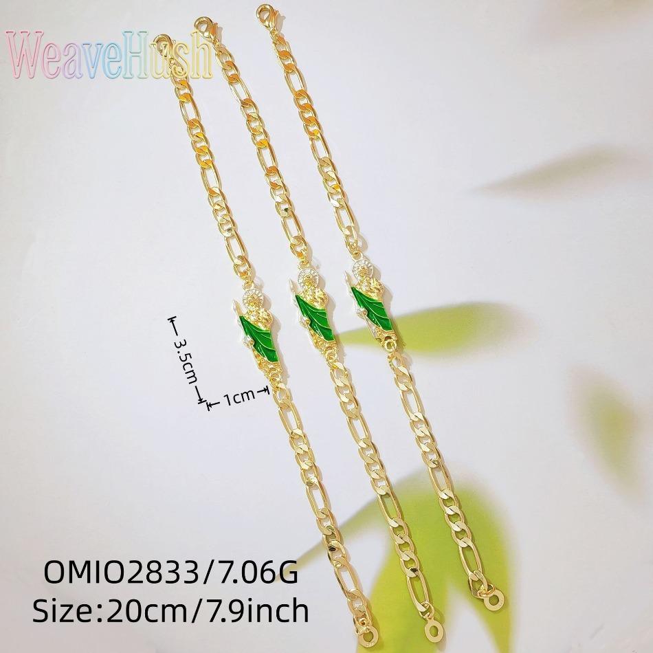 New Vintage British Style Virgin Mary Bracelet, 18K Gold Plated Green Saint Jude Pendant Bracelet, Religious Catholic Faith Jewelry for Women, Adjustable Retro Design for Daily Wear, Church, Prayer & Meaningful Religious Gifting