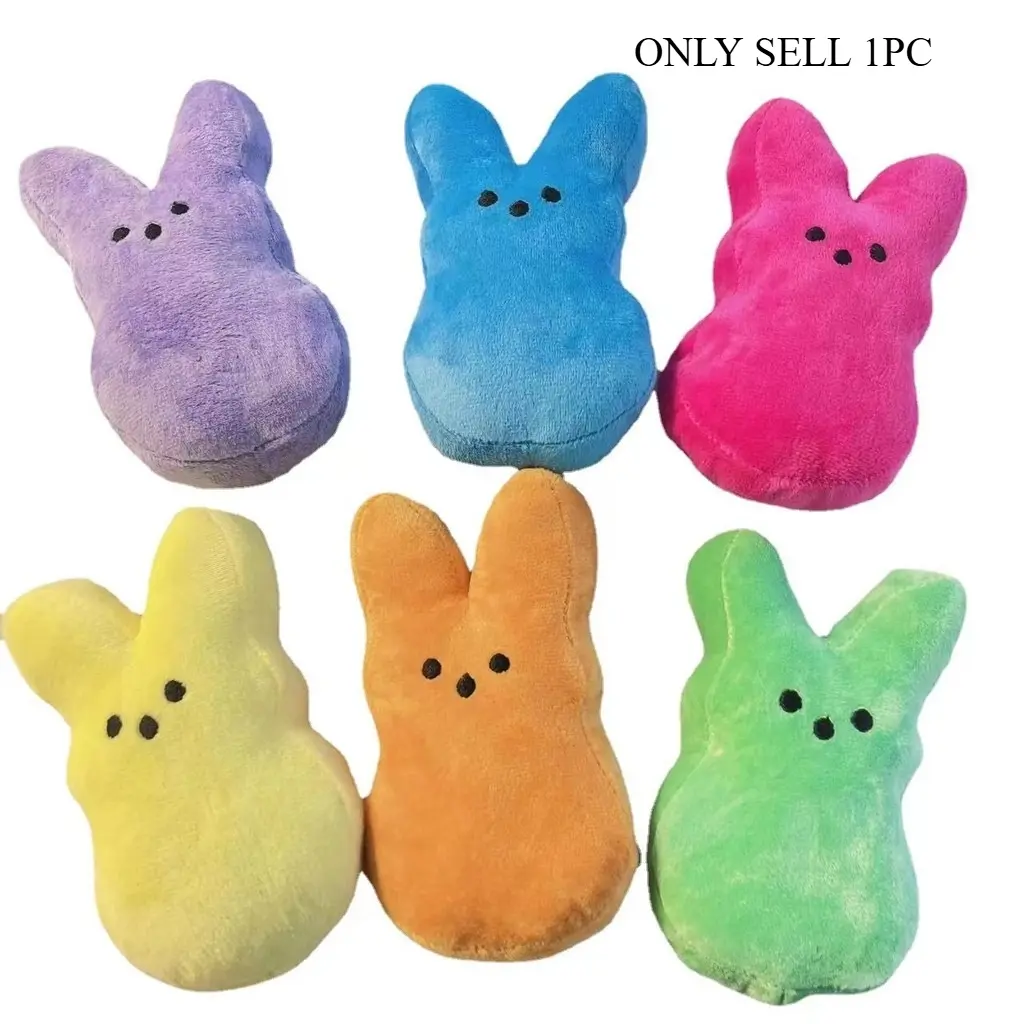 15cm Easter Themed Bunny Plush Doll, Cute Cartoon Rabbit Stuffed Toy, Couple Style Holiday Gift