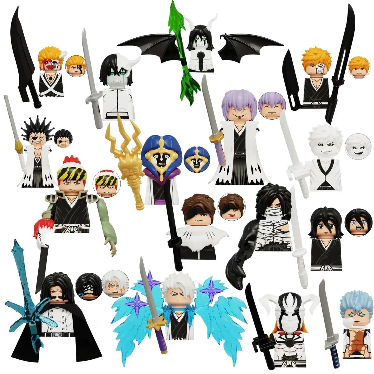 2026 hot item Blind Box KDL816 WM6164 Building Blocks Mini Model Figures Anime Bleach Kurosaki Ichigo Kuchiki Rukia Cartoon Christmas Gift Toy Popular toys