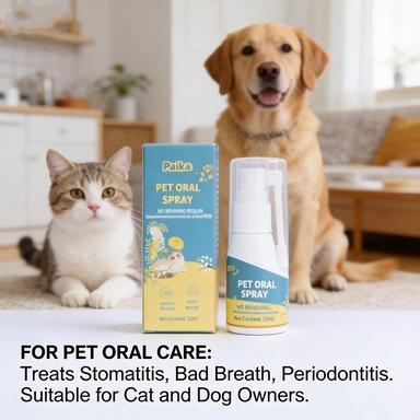 Paika Pet Oral Spray 30ml - Natural Dental Care for Cats & Dogs, Relieves Stomatitis, Freshens Bad Breath, Reduces Tartar & Periodontitis Paika Pet Oral Spray 30ml - Natural Dental Care for Cats & Dogs, Relieves Stomatitis, Freshens Bad Breath, Reduces Tartar & Periodontitis