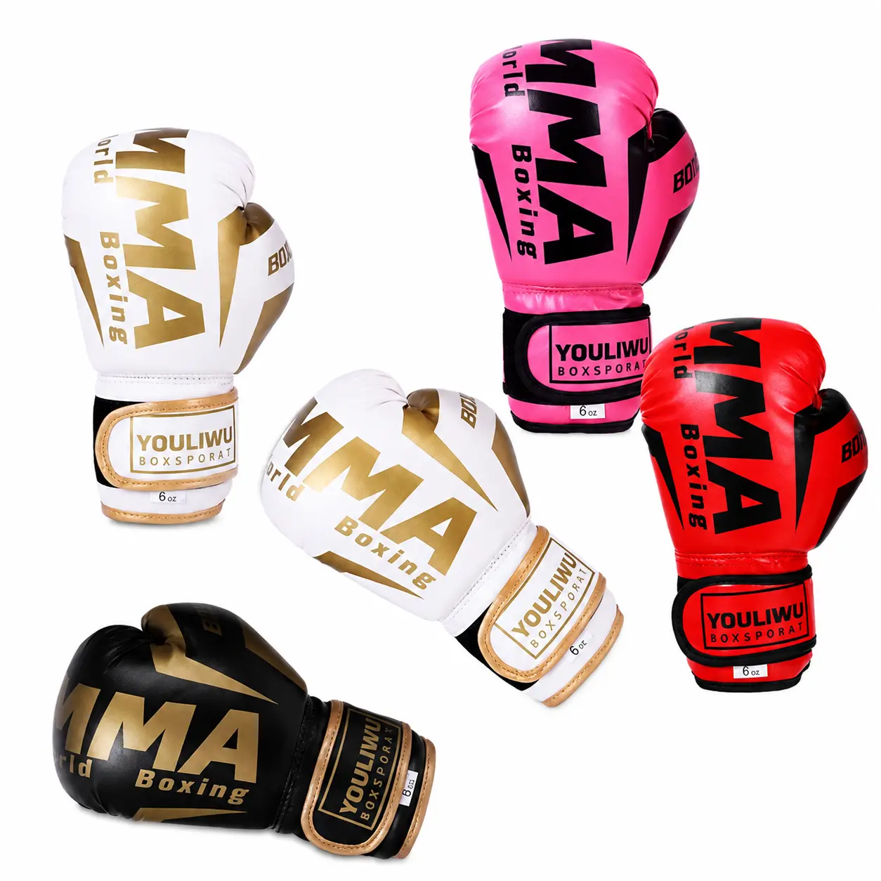 Premium Full-Hand Protection Boxing Gloves for Kids and Adults – Durable Synthetic Leather with Multi-Layer Foam Padding, Ideal for Sanda, Muay Thai, Heavy Bag Work, Sparring, and General Martial Arts Training