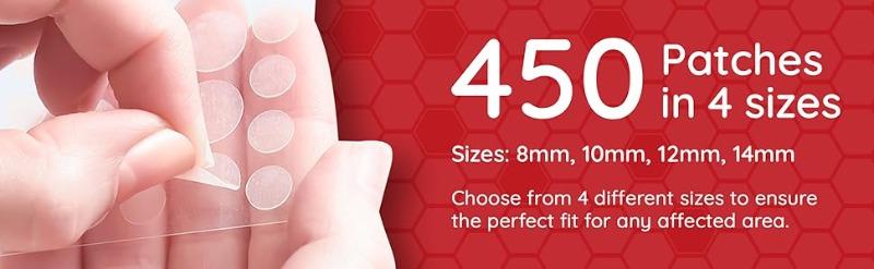 450 Count Pimple Patches for Face Hydrocolloid Acne Patch Bulk Acne Stickers for Cheeks Forehead Chin Blemishes Zit Breakouts for All Skin Types Black Friday Deals
