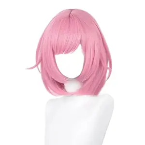 Ootori Emu Cosplay Wig Anime Project SEKAI COLORFUL STAGE! Emu Short Pink Heat Resistant Synthetic Wigs