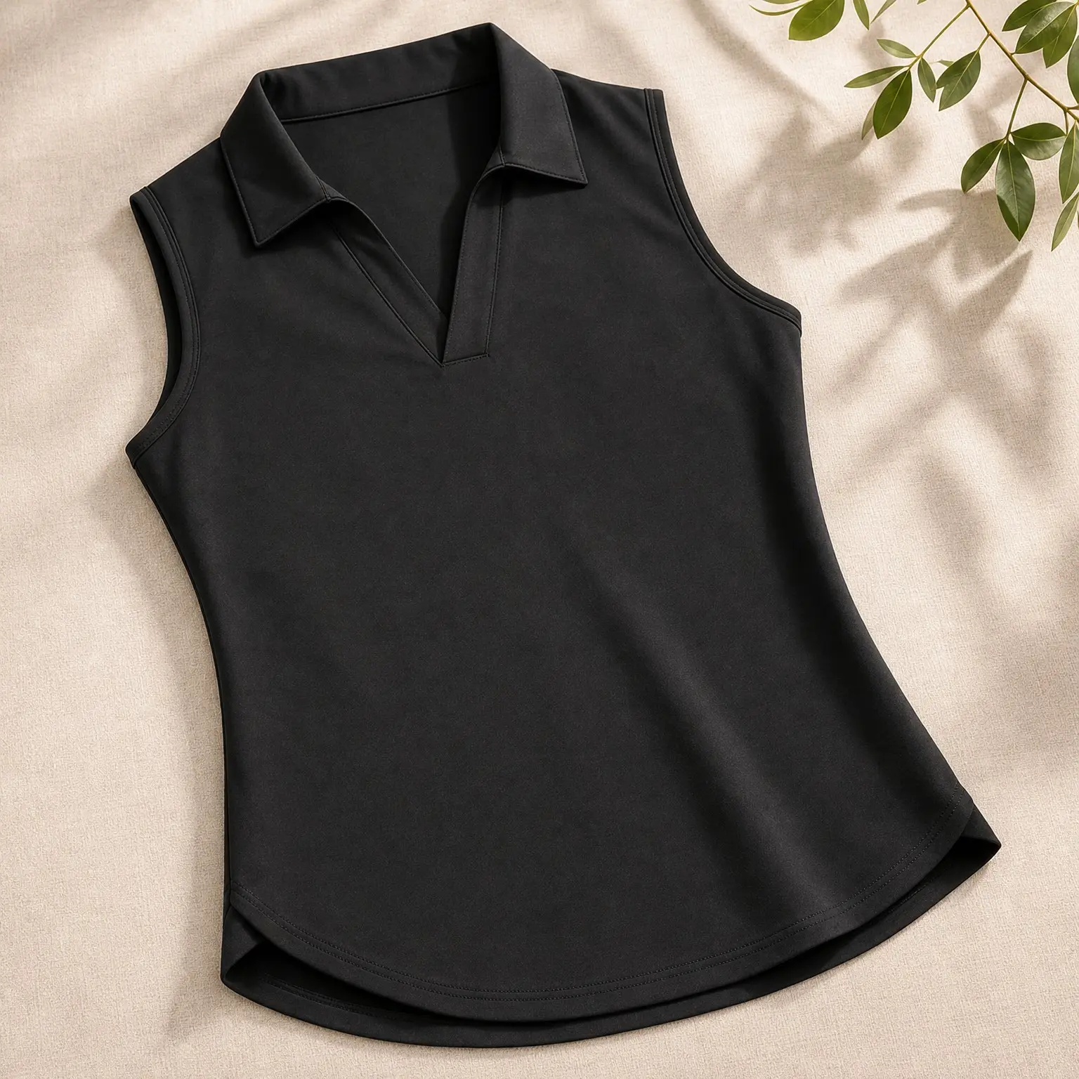 Women's Sleeveless Collared V-Neck Golf Polo Tennis Tank Tops UPF 50+ Quick Dry LightweightGift